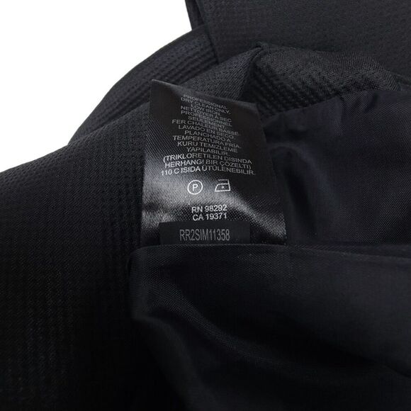 TIBI Simona Wool Jacquard Sleeveless Cut Out Origami Mini Dress 2 Black Minimal - Picture 9 of 9